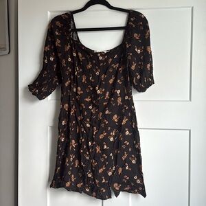 Francesca’s Black Floral Dress